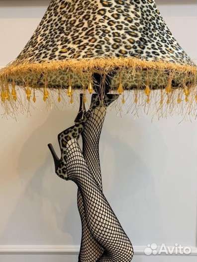 Гламурный светильник леопард,лампа на стол,зеркало