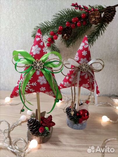 Елка новогодняя текстильная ёлочка