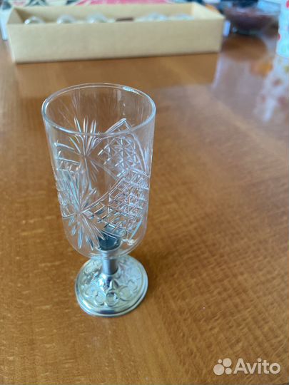 Хрустальные рюмки на ножке СССР