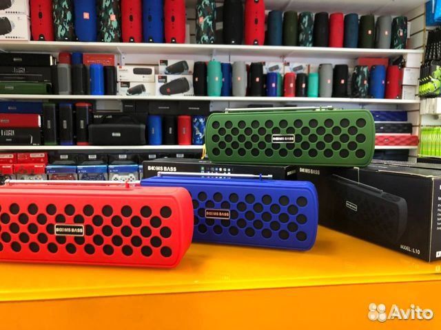 Портативная колонка booms bass L10 с антенной