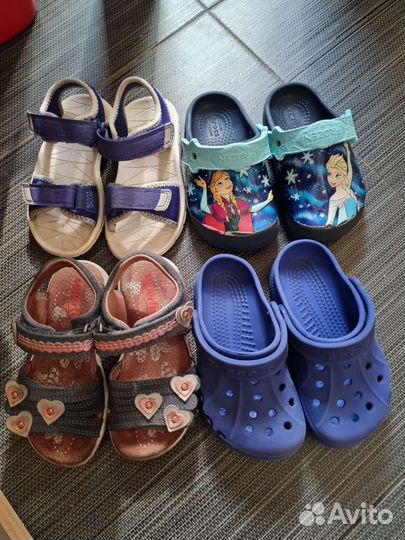 Crocs боссоножки пакетом для девочки