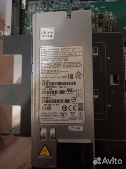 Блок питания для сервера cisco ucsc-PSU1-770W