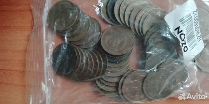 3 кг монет СССР: копейки 1, 2, 3, 5, 10, 15, 20
