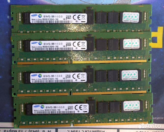 Ddr3 ECC REG 1600MHz 2 комплекта 8Gbx4шт (32GB)