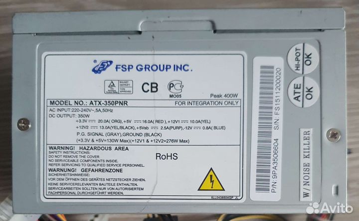 Блоки питания ATX