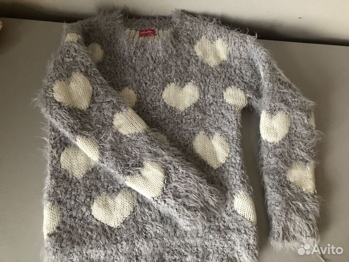 Кофта для девочки 140 теплая