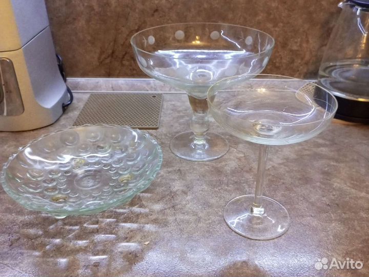 Вазы для фруктов на ножке СССР