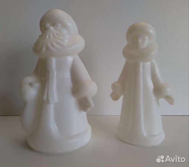 Игрушка дутая Дед Мороз и Снегурочка СССР.Винтаж