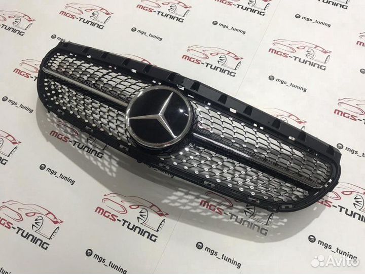 Решетка Mercedes B-Class w246 Diamond Black Дистр