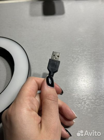 Лампа кольцевая 16см маленькая usb