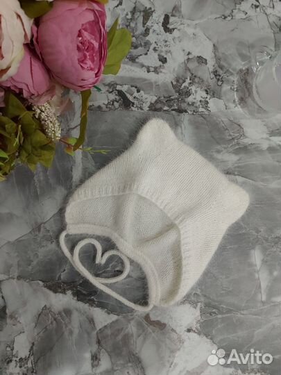 Шапка чепчик с ушками