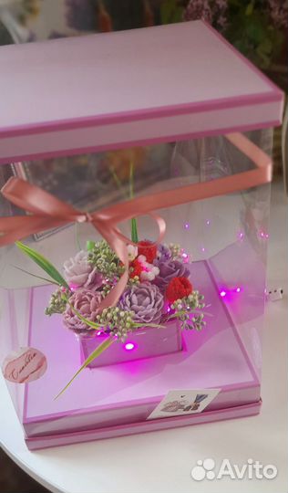 Светодиодный букет мыло ручной работы