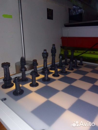 Шахматы ручной работы в стиле стимпанк