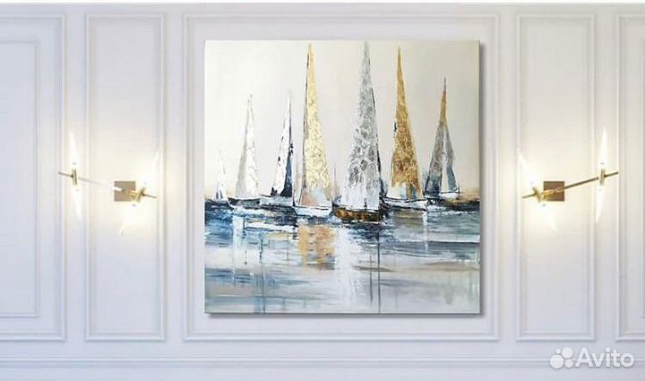 Картина холст масло акрил дизайн заказ квартира