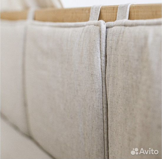 Бортики в детскую кроватку эко хлопок лен