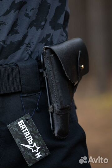 Кобура для пм штатная для левши, чёрная