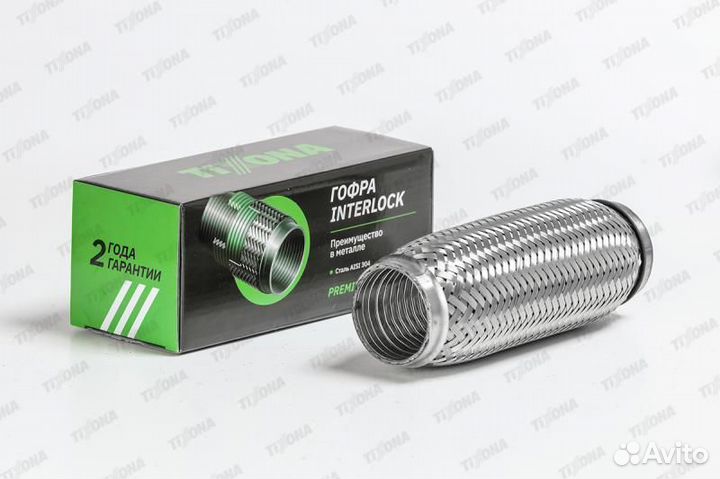 Гофра 50/200 (aisi 304 with interlock), tixona p50200