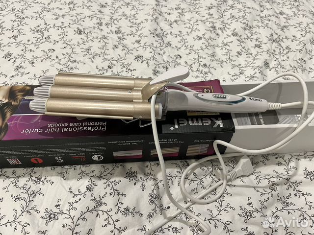 Плойка тройная для волос