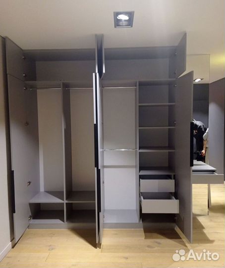 Гардеробные современные мдф фасады