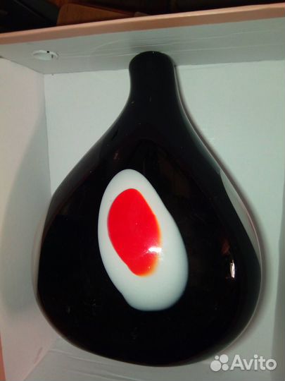 Ваза интерьерная из толстого стекла 1кг