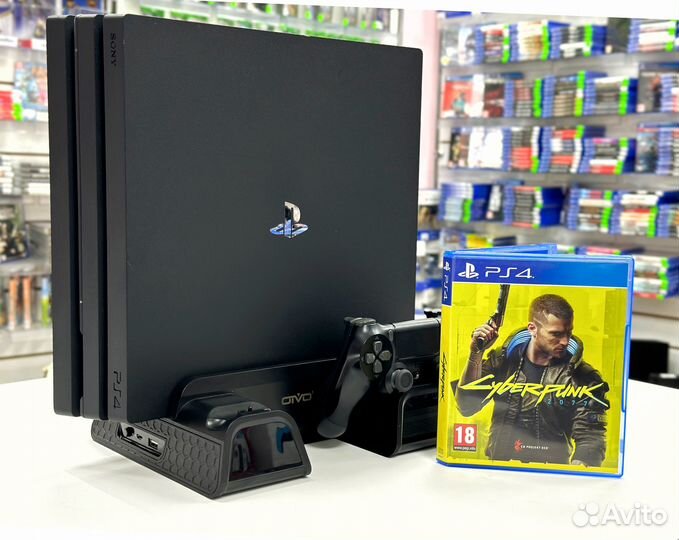 Sony PlayStation 4 PRO (1Tb) +Cyberpunk 2077 Б/У