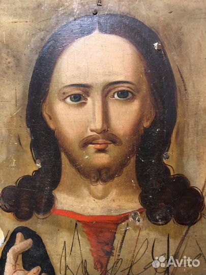 Старинная икона Вседержитель