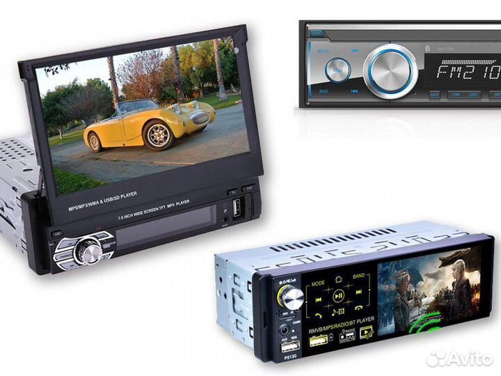 Автомагнитолы 1Din 2Din