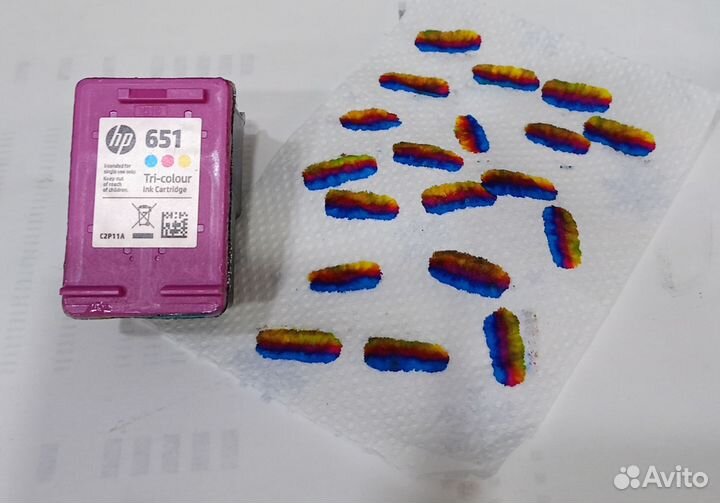 Картридж HP 651 c2p11a полный трёхцветный цветной