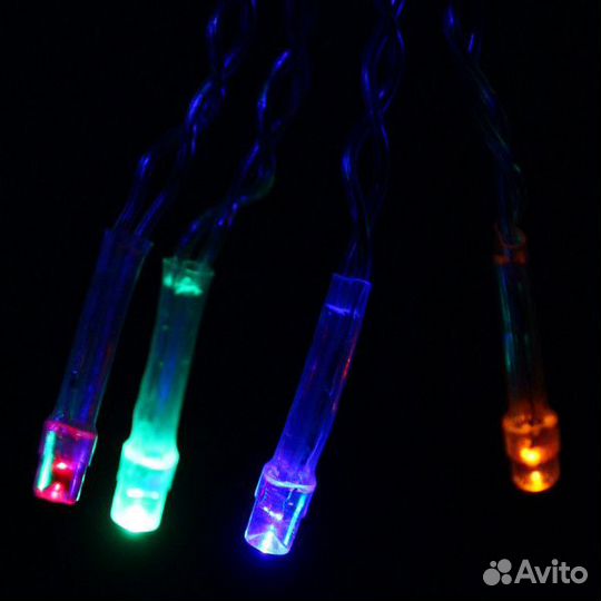 Гирлянда для дома бахрома ширина 3м* в30/50см 120л