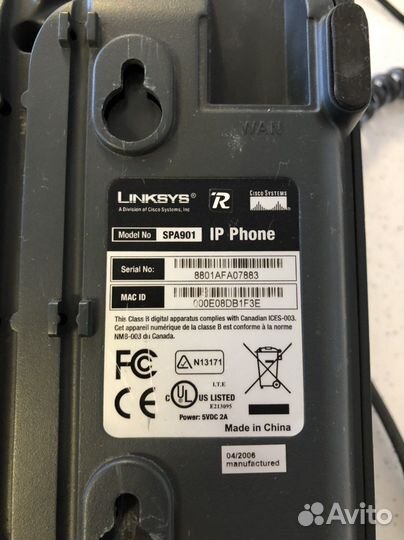 Телефон IP -phone Linksys