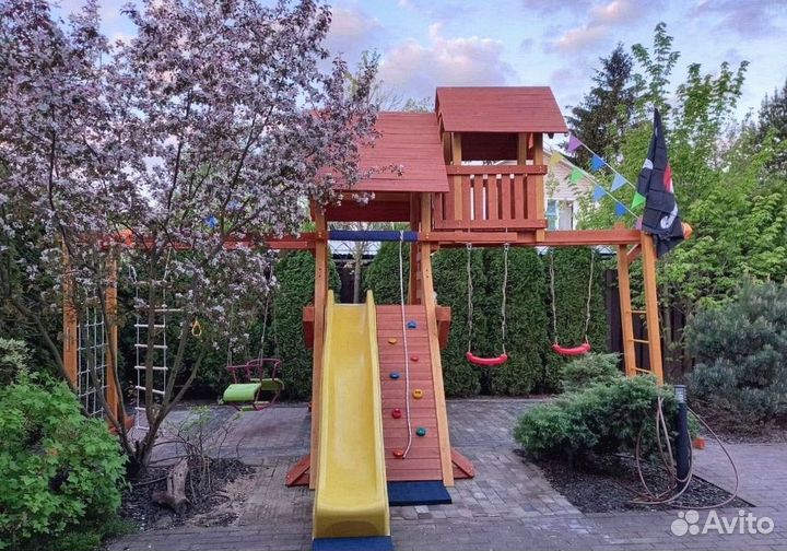 Игровой комплекс качель лодочка дуэт гнездо