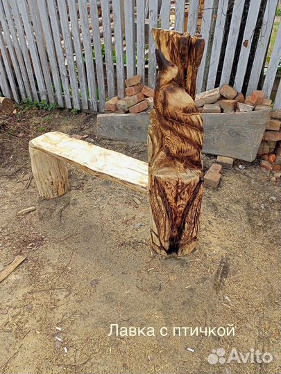 В наличии Лавки садовые из дерева с фигурами