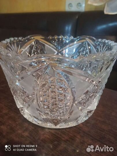 Салатник хрустальный
