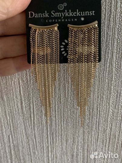 Серьги dansk smykkekunst