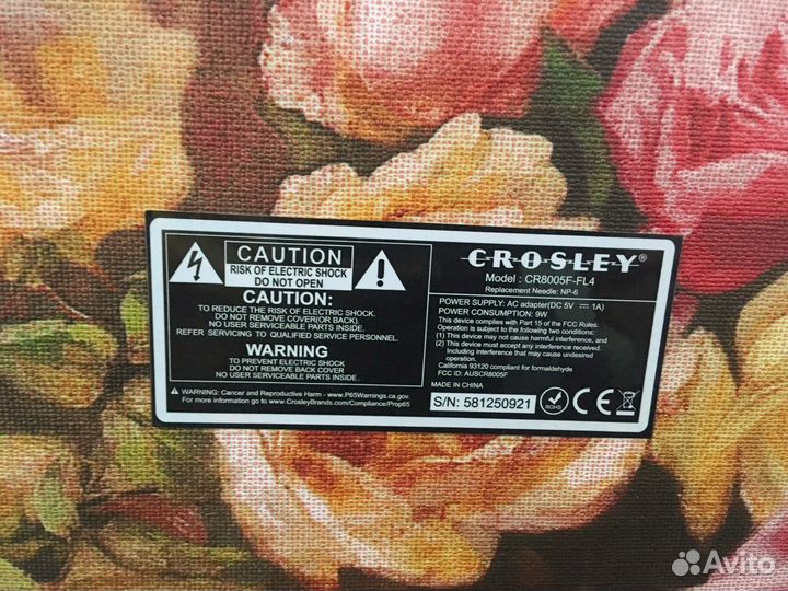 Виниловый проигрыватель Crosley CR8005F-FL4