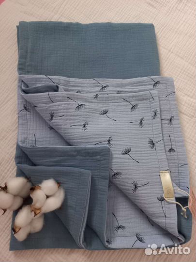 Детский плед из муслина