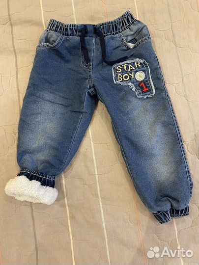 Джинсы утепленные