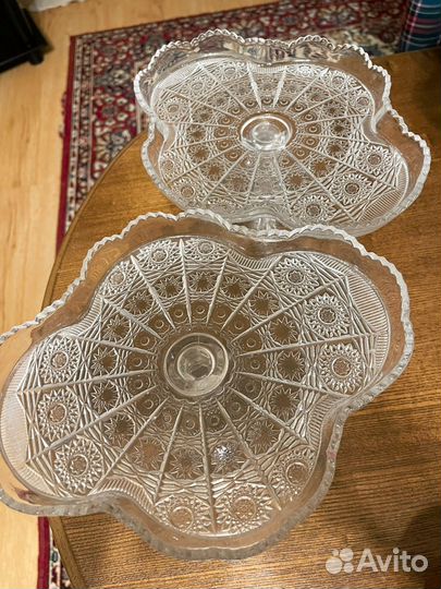 Менажница хрустальная