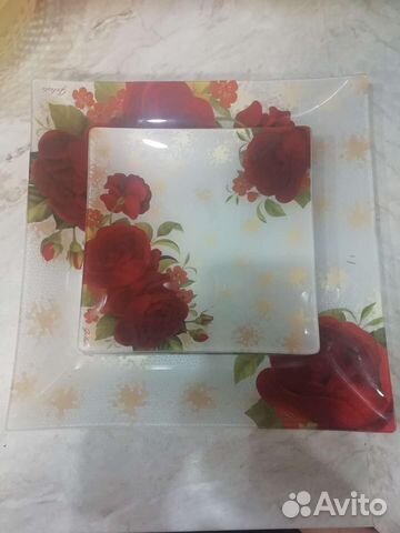 Набор квадратных тарелок