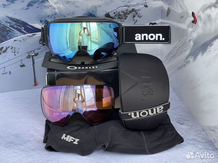 Горнолыжная маска Anon M4 Toric Blue + Pink