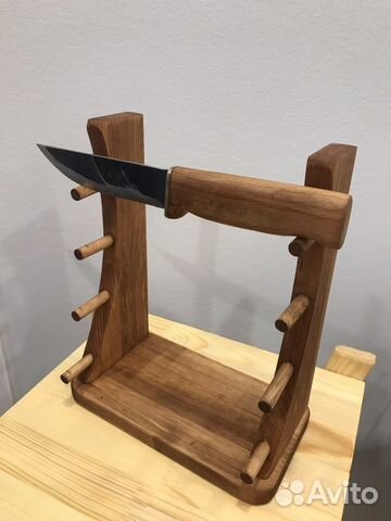 Подставка для ножей деревянная