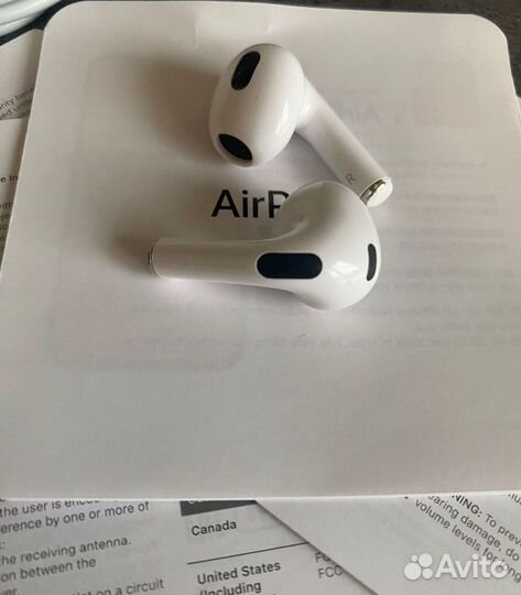 Беспроводные наушники apple airpods 3