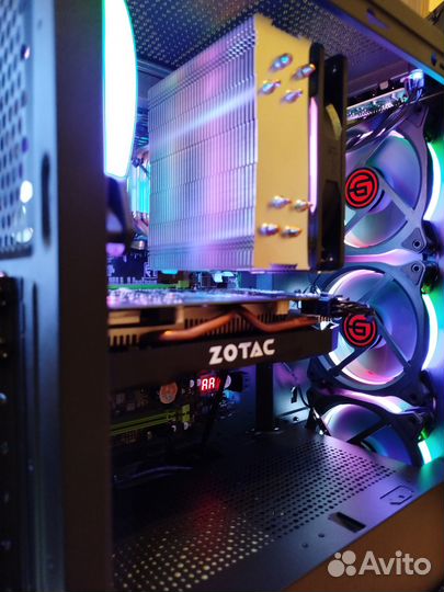 Пк игр 10 ядер E5 2680v2 ssd-500гб 32гб Gtx-1660s