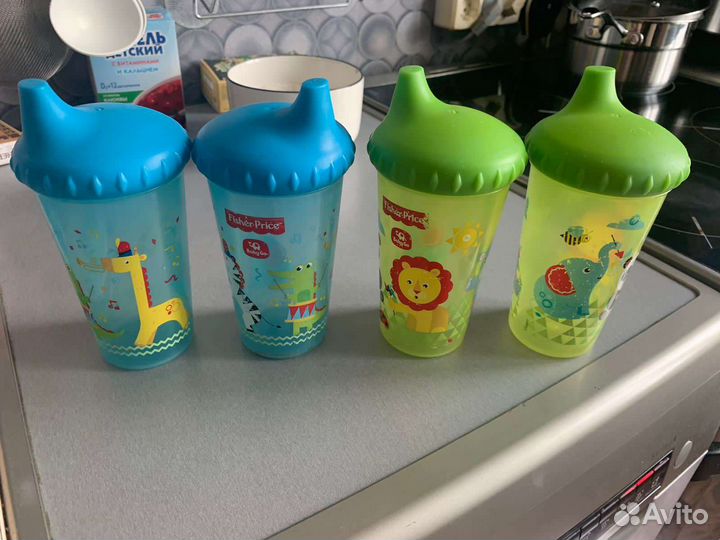 Поильники 4 штуки