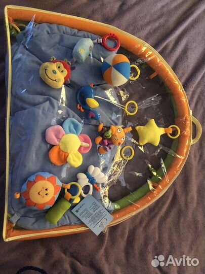 Детский развивающий коврик+мобиль