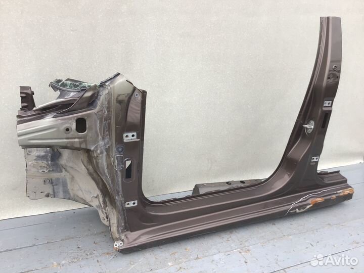 Порог со стойкой левый Skoda Rapid 2013-2020