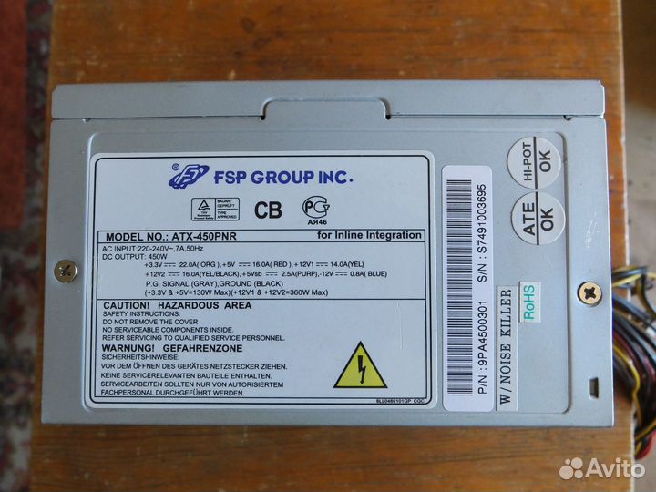 Блоки питания 250-550w