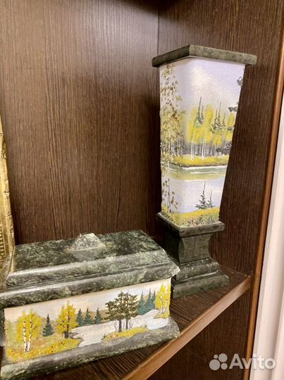 Ваза шкатулка с крышкой