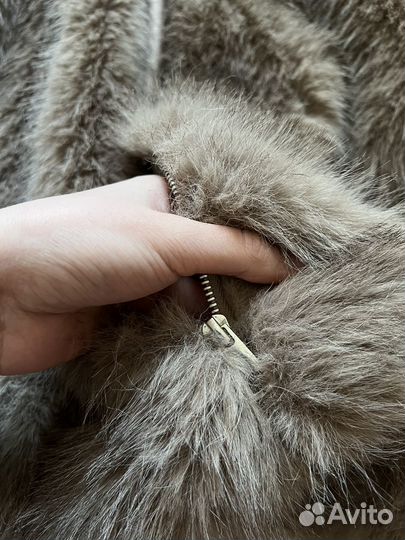 Шуба с капюшоном