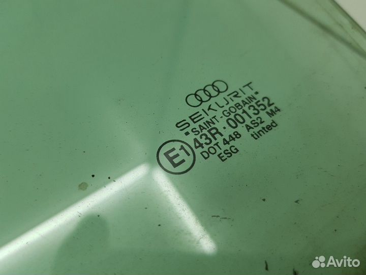 Стекло двери переднее левое (Audi A4)